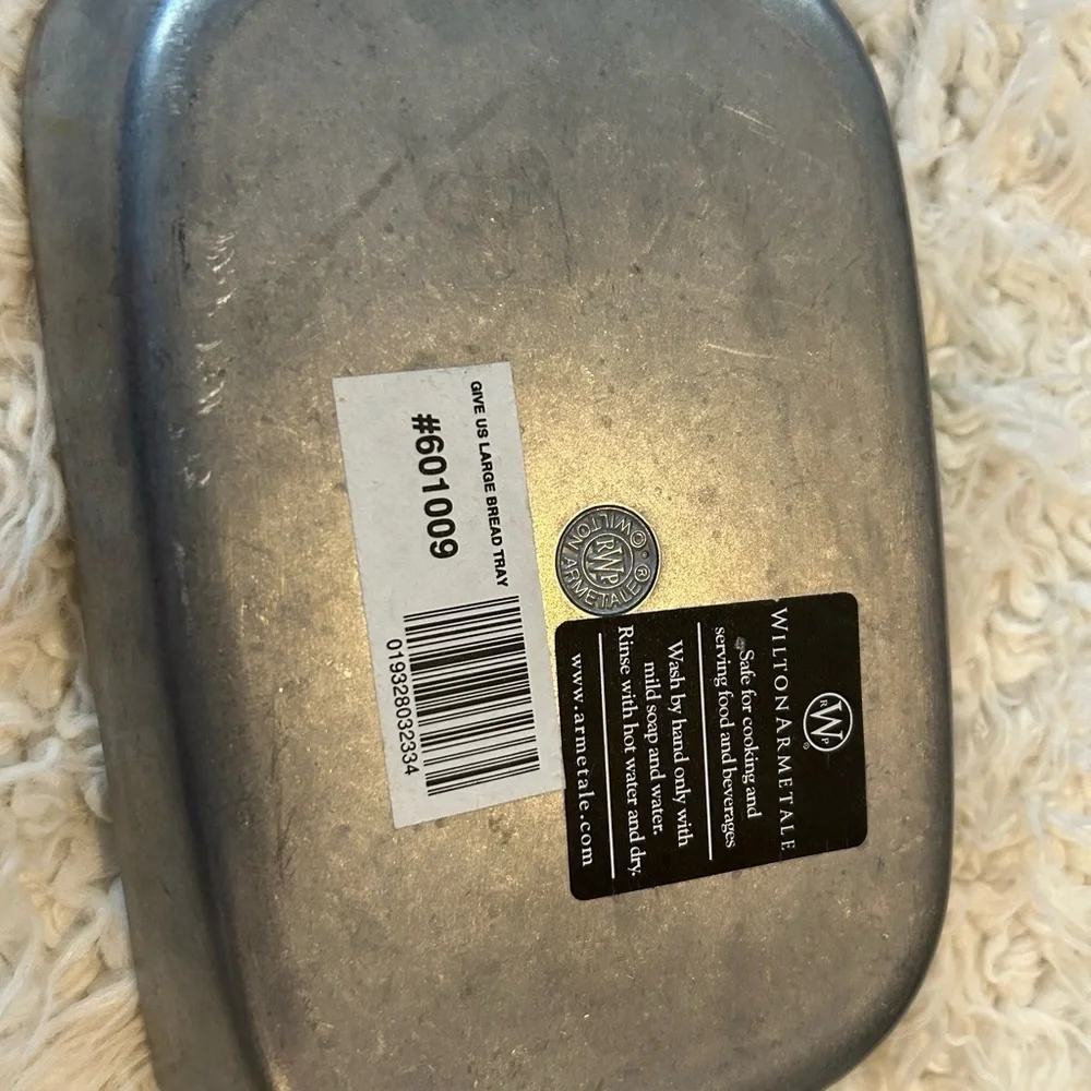 50%offW❤️ Wilton Armetale Pewter Tray GIVE US THIS DAY OUR DAILY BREAD p03